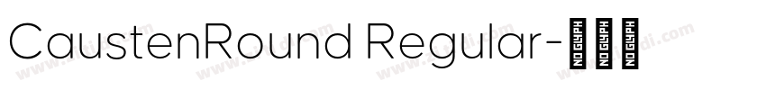 CaustenRound Regular字体转换 CaustenRound Regular字体转换